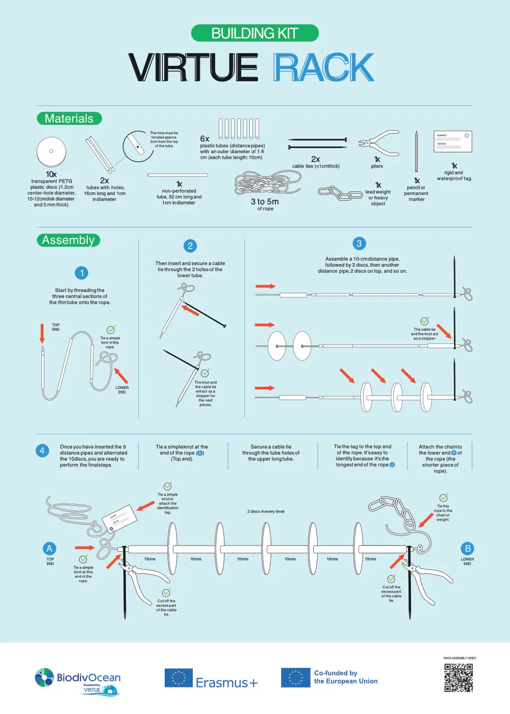 How to build a Virtue rack instructions